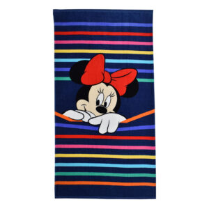 Minnie Mouse Striped Towel