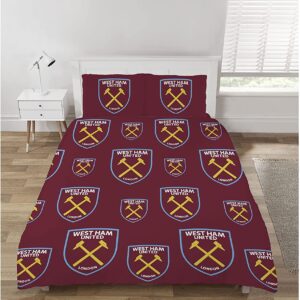 West Ham Multi-Crest Double Rotary Duvet cover & Pillowcase set