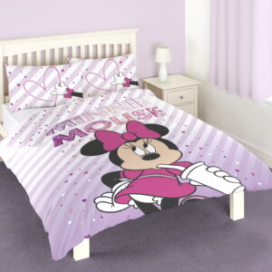 Disney Minnie Mouse Cup Duvet Cover Pillowcase Set