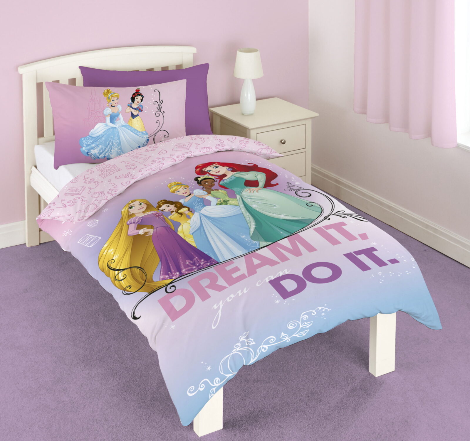 Disney Princess Dream Do It Duvet Pillowcase